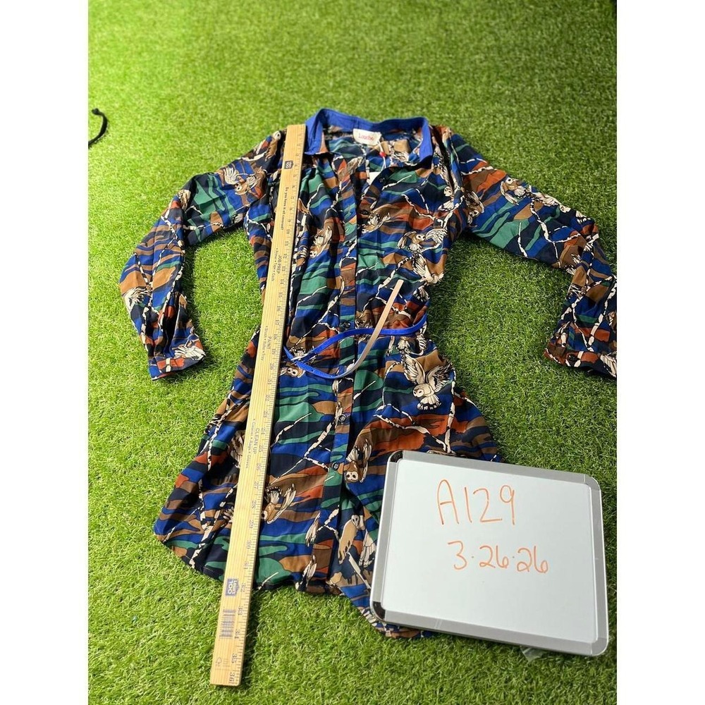 Louche Women's Printed‎ Shirt Dress with Belt, Size Small